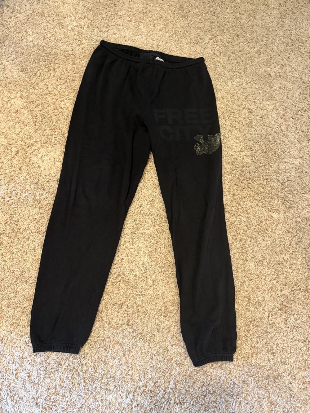 Free City Large Sweatpants in Blackspace - XL